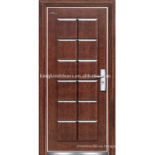 Acorazada de acero madera puerta JKD-208 alta seguridad de la puerta 10 de la marca de fábrica superior China